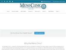 Tablet Screenshot of menoclinic.com